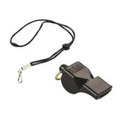 EastPoint Sports Classic Official Whistle with Lanyard - Black, Pea-less Design