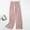 Pink(New), variant on PNTUTB Women Solid Color Fashion Loose Elastic Waist Sports Casual Pants Comfortable Long Pants
