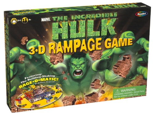 The Incredible Hulk 3 D Rampage Game By Rose Art Ship From Us Walmart Com