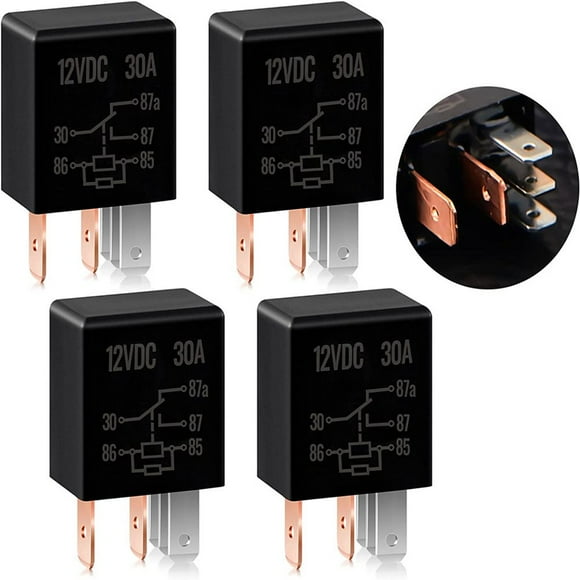 4 Pcs Relay 12v 30a Automotive Relays 12v 5 Pin Relay for Automotive Truck