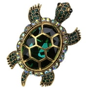Big Turtle Pin Brooch Pendant 2-in-1 for Women Blouse Jacket Coat Scarf Shawl Hat Bag