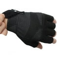 thumbnail image 4 of harmtty Chrildren Kids Outdoor Sports Half Finger Non-slip Cycling Protection Gloves,Black, 4 of 7