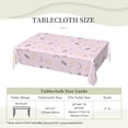 thumbnail image 2 of DouZhe Nappe Rectangulaire, Formes Style Memphis Rose Nappe pour Cuisine Salle à Manger, 72 Pouces x 54 Pouces Nappe Imperméable en Polyester, 2 of 6