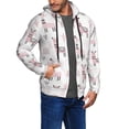 thumbnail image 3 of Zip Up Hoodies for Men - Cartoon Cute Alpacalove Pink Long Sleeve Comfrt Men'S Fashion Hoodies & Sweatshirts, Jackets for Men Hoodies Pullover Clothing Clothes with Pouch, 3 of 5