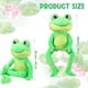 thumbnail image 2 of Peluche HyDren con forma de rana verde de 28 pulgadas, suaves y lindas patas largas, 2 of 6