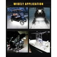 thumbnail image 3 of EverBright White Golf Cart Lights Car Underglow Led Strip Lights for Marine Boat Deck Motorcycles Kayak Interior Exterior 5050 Chipset 15SMD Waterproof IP67 DC 12V(Pack of 4), 3 of 10