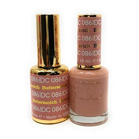 DND - DC Duo Soak off Gel & Matching nail polish - BUTTERSCOTCH #DC086