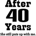 thumbnail image 2 of CafePress - 40Th Anniversary Funny Quote Mug - 11 oz Ceramic Mug - Novelty Coffee Tea Cup, 2 of 3