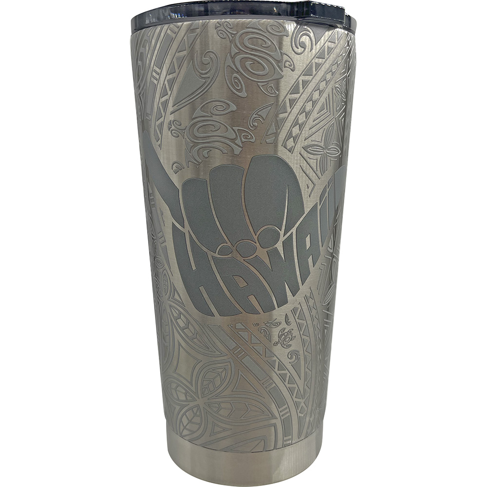 Natural HI Tumbler Stainless Steel 20 oz Shaka Tribal