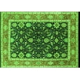 thumbnail image 1 of Ahgly Company Indoor Rectangle Oriental Green Industrial Area Rugs, 2' x 4', 1 of 4