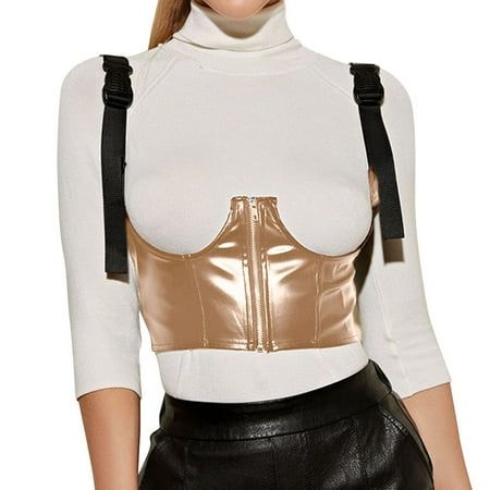 

CYMMPU Women Clothing Women s Round Neck Tank Sleeveless Summer Shirts Cami Solid Slim Fit Crop Tops Streetwear Cropped Tank Sexy Bustier Khaki