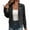 Black, variant on Women's Slim Fit Biker Jacket Coat,Textured Jacquard Lapel Asymmetric Zip with Multi Pocket,Pink Women's S-XXL