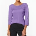 thumbnail image 2 of HUANBAI Trendy Plus Size Tops For Everyday Wear Loose Fit Comfortable Casual Design Perfect For Denim Jeans In Spring Summer And Fall, 2 of 4