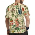 thumbnail image 4 of Retro Floral T Shirt Vintage Flowers Trendy T Shirts Short Sleeve Comfortable Tshirt Summ, 4 of 5