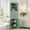 Green, variant on Black Triangle Tall Cabinet with 3 Drawers and Adjustable Shelves for Bathroom, Kitchen or Living Room, MDF Board with Painted Finish (Black)
