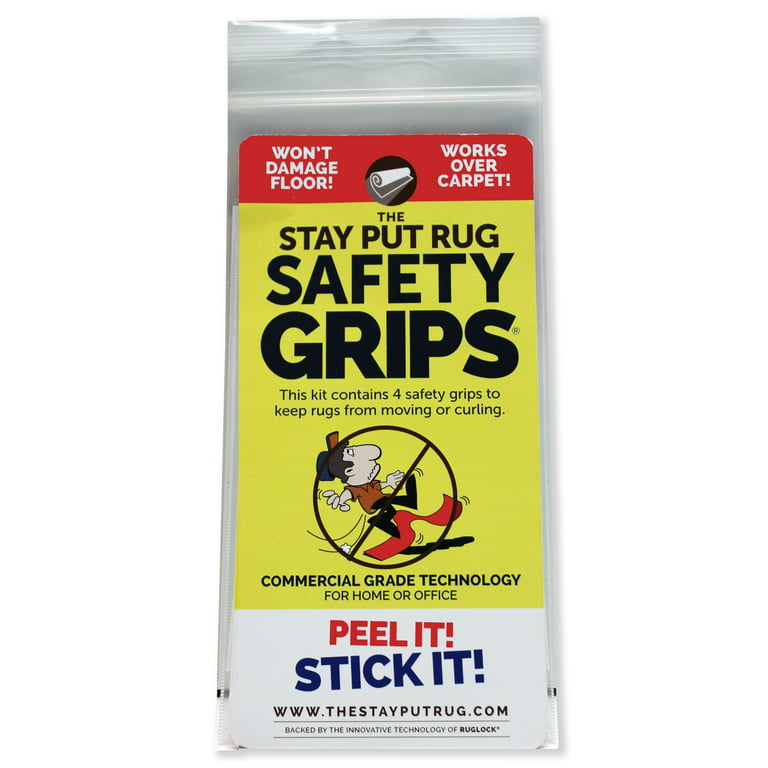 Stay Put RUG GRIPS, 4-PACK Rug Gripper, keeps YOUR rugs in place! 