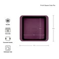 thumbnail image 3 of KitchenAid Aluminized Steel Nonstick 9-inch Square Cake Pan and Baking Dish, Beetroot Purple, 3 of 8
