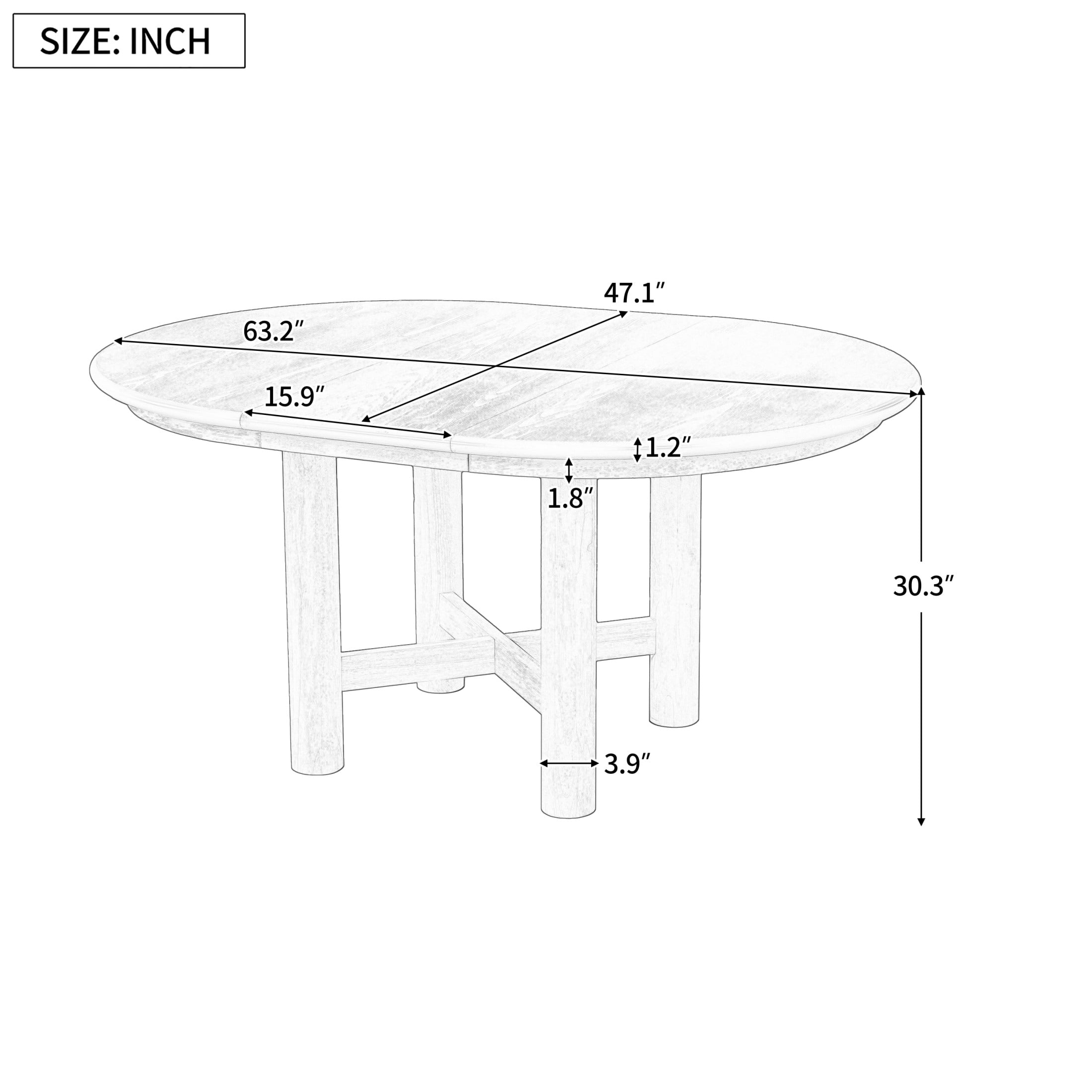 Christopher Knight Home Extendable Oval Dining Table with Removable Leaf, Seats 4-6 People, Natural