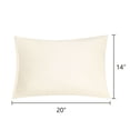 thumbnail image 2 of Unique Bargains 2-Piece 1800D Microfiber Solid Pillowcases Cream Travel, 2 of 8