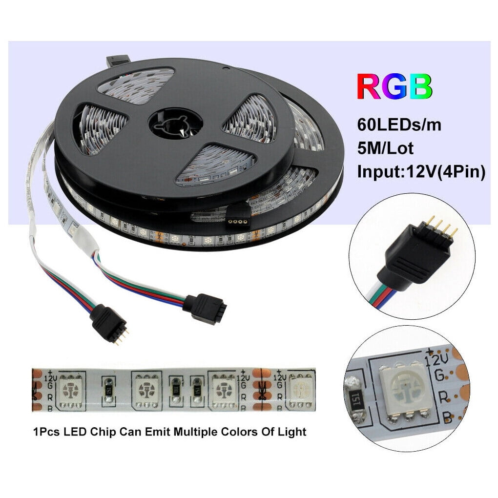 tredstone RGB LED Light Strip Controller Mobile Phone Remote Bedroom Wall Bar Movie Lamp Dimmer Switch Lighting Accessories RGB 4 Holes