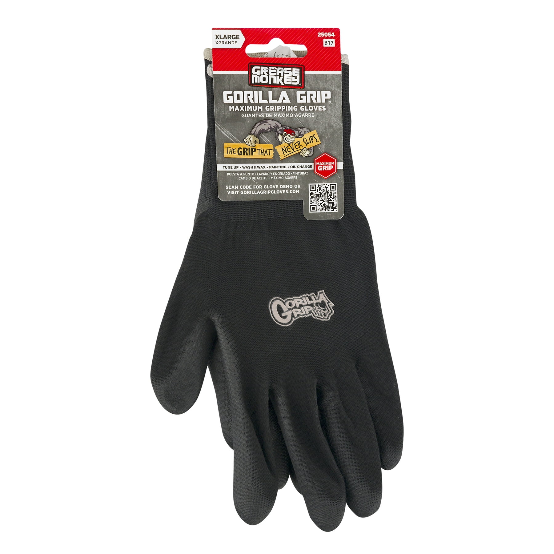Grease Monkey Gorilla Grip Gloves, XLarge, 1.0 PR by Big Time Products LLC