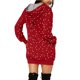 thumbnail image 4 of Vestido con capucha estampado para mujer jersey de manga larga con estampado navideño sudadera informal holgada con capucha para mujer ANGGREK Otros, 4 of 6