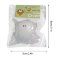 thumbnail image 3 of Bisitoy 1Pc Cute Squeeze Toys for Desk Decor Fun Squeeze Packs (White), 3 of 7