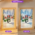 thumbnail image 2 of Hello Winter Boston Terrier Frosty Morning Walk Welcome Snowy Christmas Acrylic Plaque with Wood Photo Frame Box Gentleman Dog Lover Gifts Light Box - 02018, 2 of 5