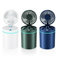 thumbnail image 4 of Water Spray Fan Mist Adjustable Office Bedroom Desktop Keep cool: Handheld Personal Small Humidifier Outdoor Sports Travel Cooling Green, 4 of 9