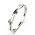 thumbnail image 2 of Winding Willow 18K White Gold Over Silver Wedding Band, 2 of 4