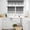 Grey, variant on Black Grey Striped Kitchen Curtains Sets for Windows 36 Inch Length, Farmhouse Modern Rod Pocket Window Treatments Tier Curtains and Valances Set for Bedroom/Bathroom