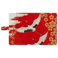 thumbnail image 4 of PKQWTM Japanese Cherry Blossom White Cranes Gold Maple Leaves Book Cover Book Protector Book Sleeve Book Pouch Book Bag 6x9 inch, 4 of 4