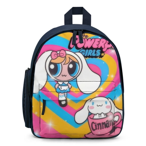 The Powerpuff G-i--r-l-s Cute Cartoon backpack travel bag adjustable shoulder straps One size