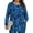 1 Long Sleeve Blue Floral, variant on Fantaslook Womens Plus Size Tops Fall Long Sleeve Shirts Crew Neck Casual Loose Tunic Blouses
