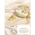 thumbnail image 3 of JewelPods C3 Wireless Bluetooth Earbuds — Jewelry Open-Ear Design. Bluetooth 6.0 with 60H Playtime, LED Digital Display, Lightweight, Sweat & Water Resistant, Clip-on Casual/Sports Earbuds., 3 of 10