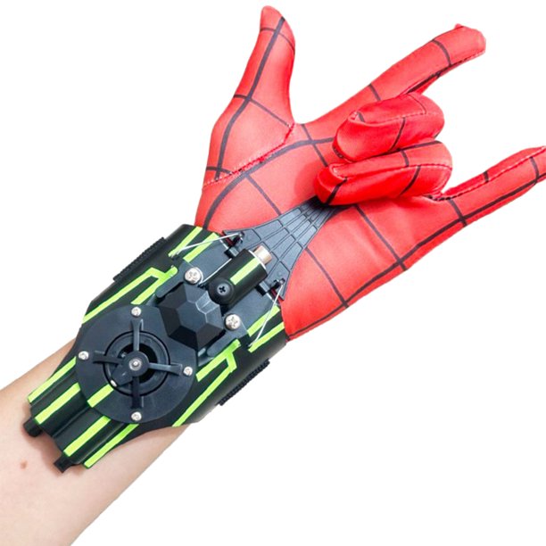 Divertidos guantes lanzadores de araña, juguete lanzador de seda de araña, regalo multifunción para niños