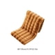 thumbnail image 3 of Cojín de asiento de felpa con respaldo – Antideslizante, cojín grueso para sillas, taburetes y sofás | Cojín suave de felpa con correas, diseño plegable, para uso interior y exterior, 3 of 6
