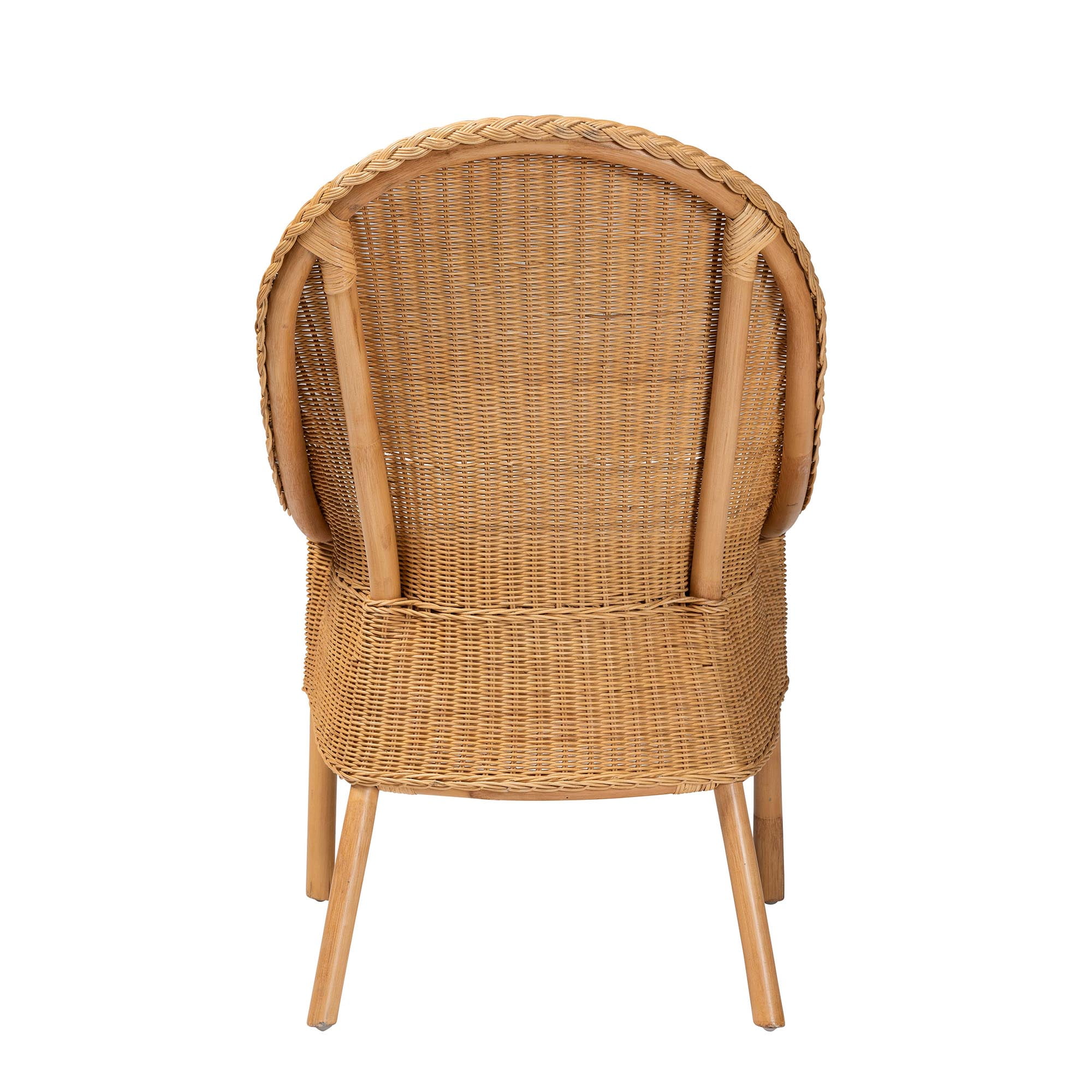 bali & pari Camelia Boho Dining Chair, Light Honey
