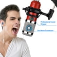 thumbnail image 6 of Podcast Microphone Bundle, BM800 Microphone Kit with Live Sound Card, Condenser Microphone & DJ Mixer with Adjustable Mic Suspension Scissor Arm, Shock Mount & Filter for Studio Recording & Broadcas, 6 of 8