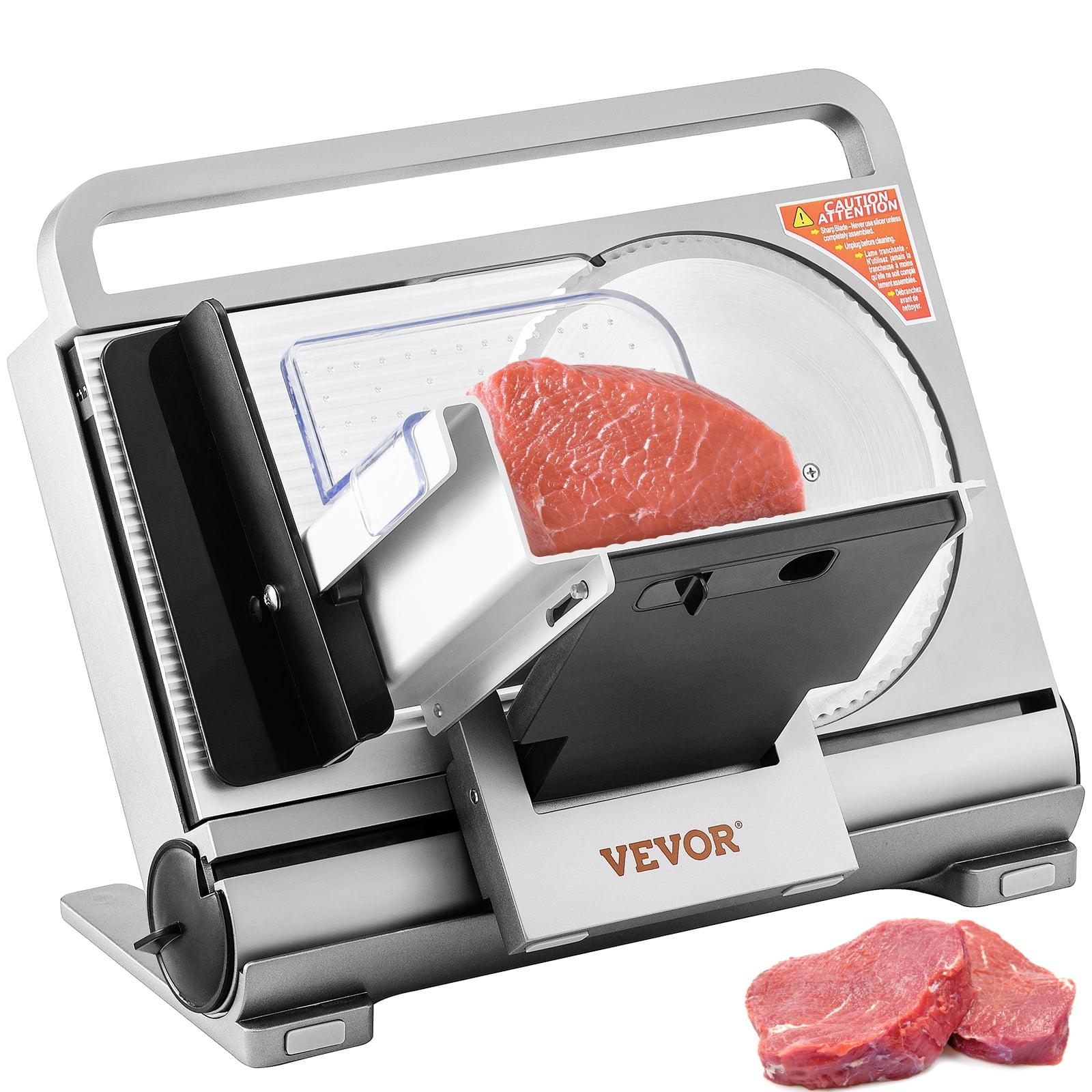VEVOR 7.5" Commercial Meat Slicer 45W Electric Deli Slicer for Meat