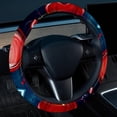 thumbnail image 2 of Electrocardiogram 14.5 Inch Printing PVC Leather Car Wheel Cover Steering Wheel Cover Auto Accessories, 2 of 6