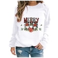 thumbnail image 2 of Pntutb suéter de cuello redondo con estampado navideño suelto de moda para mujer Pntutb Pntutb-5673, 2 of 7