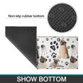 thumbnail image 6 of Pug and Footprints Kitchen Rugs Sets Of 2,Anti Fatigue Kitchen Mat Rugs Non Slip Washable,Decorative Kitchen Floor Mats for Kitchen,Sink,Laundry,17"x30"+17"x47", 6 of 7