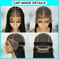 thumbnail image 6 of Braided Wigs for Black Women Transparent HD Full Lace Knotless Box Braided Wigs Twist Cornrow Braids Synthetic Lace Front Braided Wigs with Baby Hair Handmade Faux Locs Wig Braided Wigs 36 inches, 6 of 10