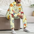 thumbnail image 7 of Lsque Heavy Equipment Pattern Long Sleeve Pajama Set for Men - Soft 2-Piece Sleepwear and Loungewear Set with Pockets, Comfy Nightwear-X-Large, 7 of 7