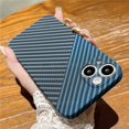 thumbnail image 3 of Funda mate de textura de fibra de carbono ultrafina de lujo para iPhone 15, 14, 13, 11, 12 Pro, XS Max, Mini, XR, 7, 8 Plus, cubierta dura de PC a prueba de golpes, 3 of 5