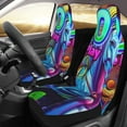 thumbnail image 2 of Sikiie Neon Free Play Car Seat Protector 2 Pack Car Seat Cushion Mat, Car Seat Covers for SUV, Truck, Van, 2 of 7