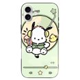 thumbnail image 1 of Funda de TPU Pochacco para iPhone 16 Plus: ultrafina, a prueba de golpes, antiamarilleo, resistente a arañazos, compatible con carga inalámbrica, agarre mejorado, estilo negro., 1 of 7