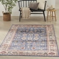 thumbnail image 2 of Nourison Vintage Home Traditional Flatweave Indoor Area Rug Blue 3'9"x5'9", 2 of 8