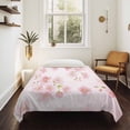 thumbnail image 4 of Pink Floral Tapestry for Bedroom Wall Hanging Tapestry, Modern Farmhouse Aesthetic Shabby Chic Flower Ceiling Backdrop Tapestries Poster Blanket Wall Decor for Teens Room Living Room Dorm 51" x 59", 4 of 8